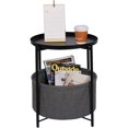 thumbnail image 1 of Table Basse Ronde, Table de Nuit en Métal, Table d'Appoint pour Sofa, Bout de Canapé, 1 of 8