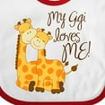 thumbnail image 4 of Inktastic My Gigi Loves Me Boys or Girls Baby Bib, 4 of 4