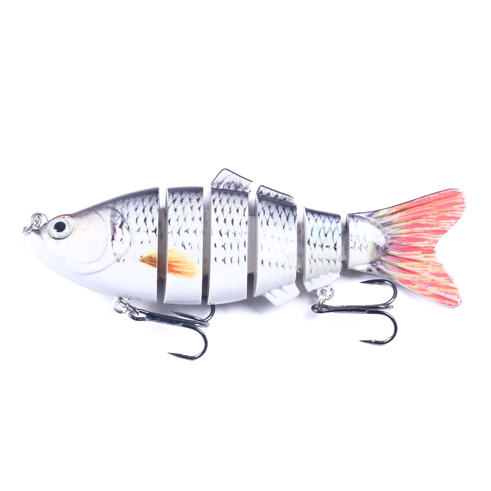 HENGJIA Fishing Lures 20pcs Multi Jointed Fish Fishing Kits Slow Sinking Lifelike Swimbait Freshwater and Saltwater for Trout Bass Lures, 3.93"/0.63oz