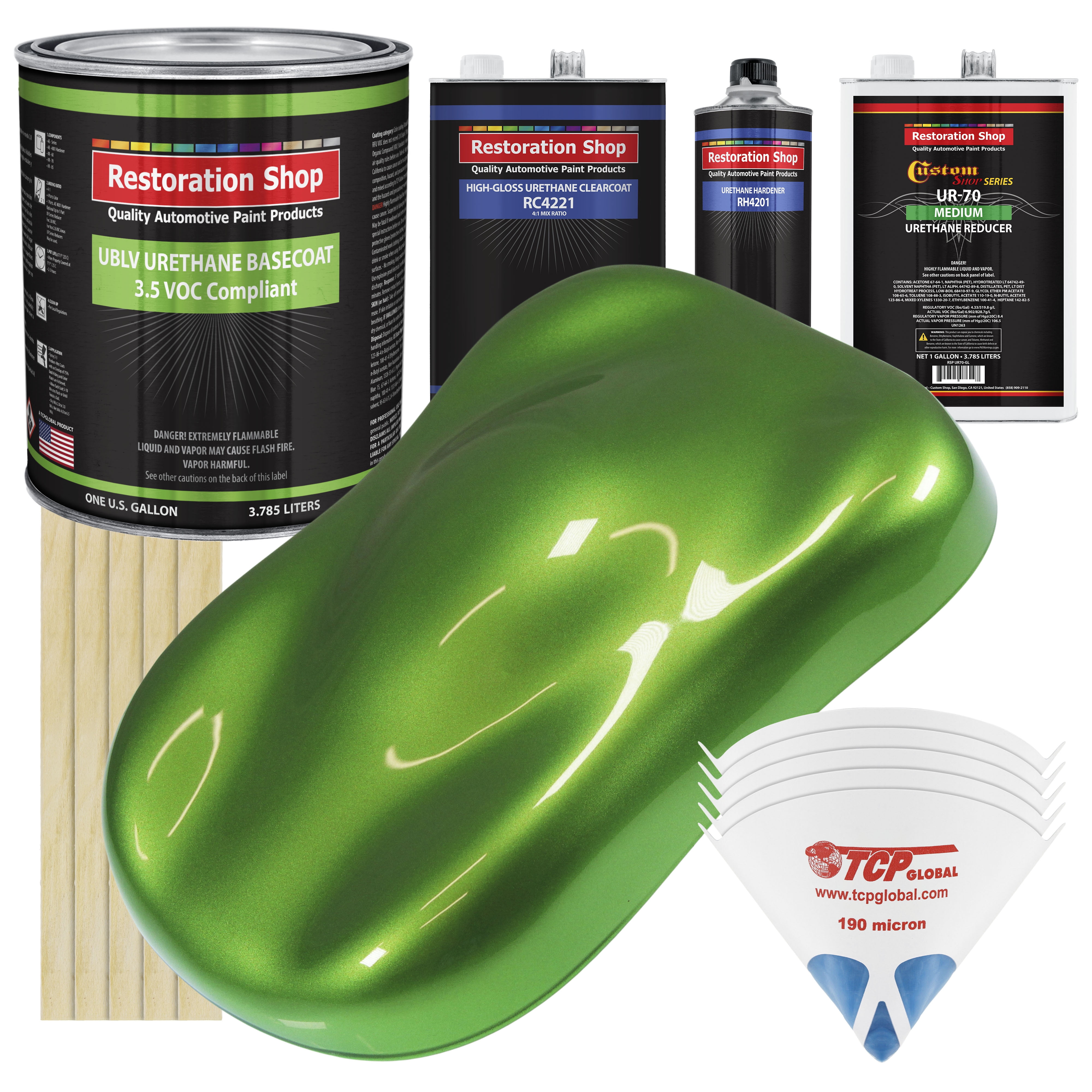 Synergy Green Metallic Gallon Kit Low VOC URETHANE BASECOAT Car Paint