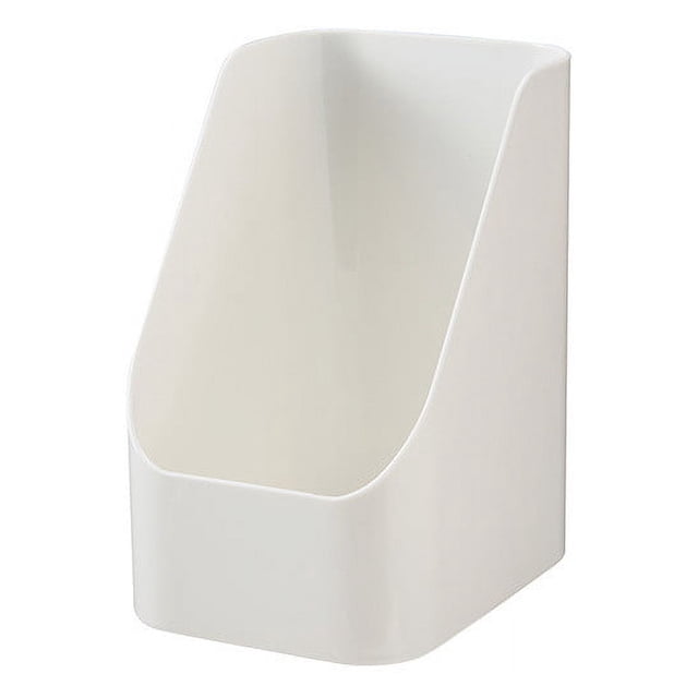 Caja de almacenamiento trapezoidal | Organizador transparente para refrigerador y despensa | Contenedor de plástico para cocina y oficina | Paquete de 1