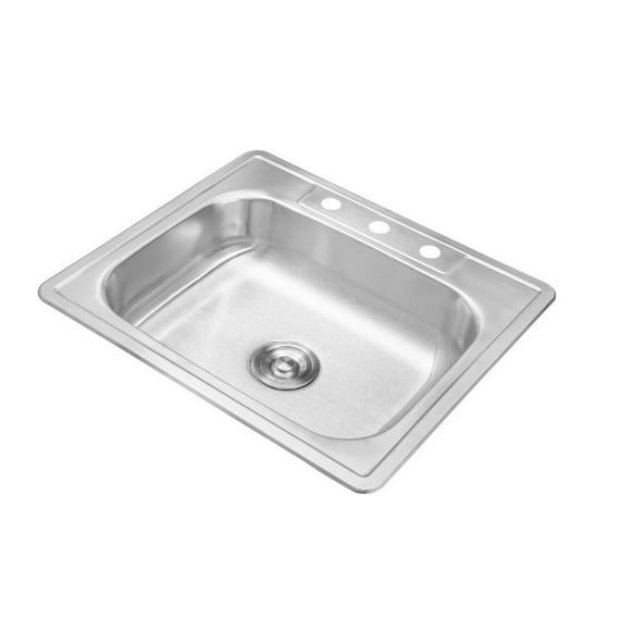 Tarja Fregadero Empotrar Acero Inoxidable Calibre 22 Leonora Axcent WS6456