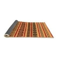 thumbnail image 2 of Ahgly Company Indoor Round Solid Orange Modern Area Rugs, 3' Round, 2 of 4