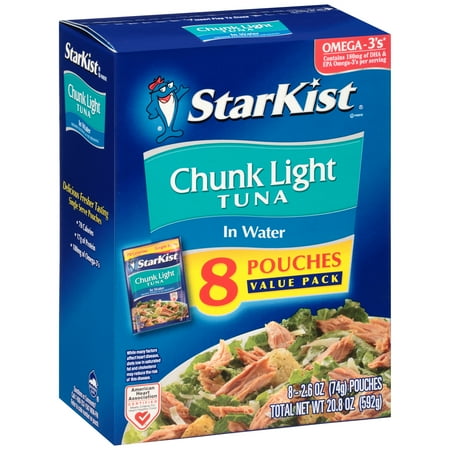 tuna starkist light chunk water oz pouches walmart