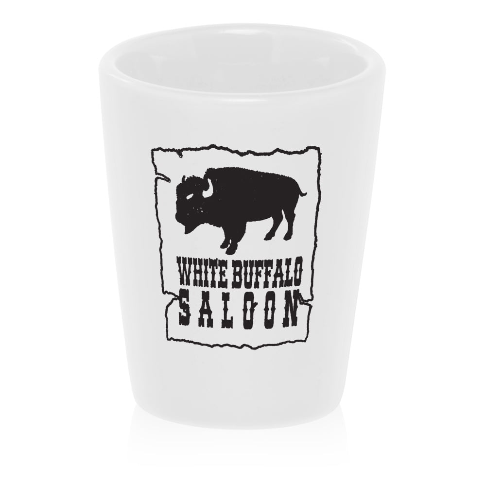 12 Pieces Blank Sublimation Shot Glasses 1.5 ounces Frosted Heat Thermal Transfer Coating Dye