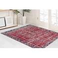 thumbnail image 2 of Red Rugs, Muted Rug, Faded Rug, Antique Style Rugs, Turkish Rug, Bedroom Rug, Office Decor Rug, Luxury Rug, Gift For Her, Step Rug, 3.3'x5' - 100x150 cm, 2 of 8