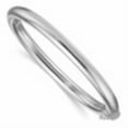 thumbnail image 2 of Auriga Fine Jewelry 925 Sterling Silver Rh-plated 6mm Tube Hinged Bangle for Men, 2 of 6
