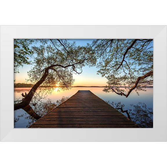 Keller 14x10 White Modern Wood Framed Museum Art Print Titled - Framed