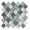 Myst, variant on SAMPLE-Grandio Utopia Silver 2-in. Arabesque Polished Glass Mosaic Wall Tile