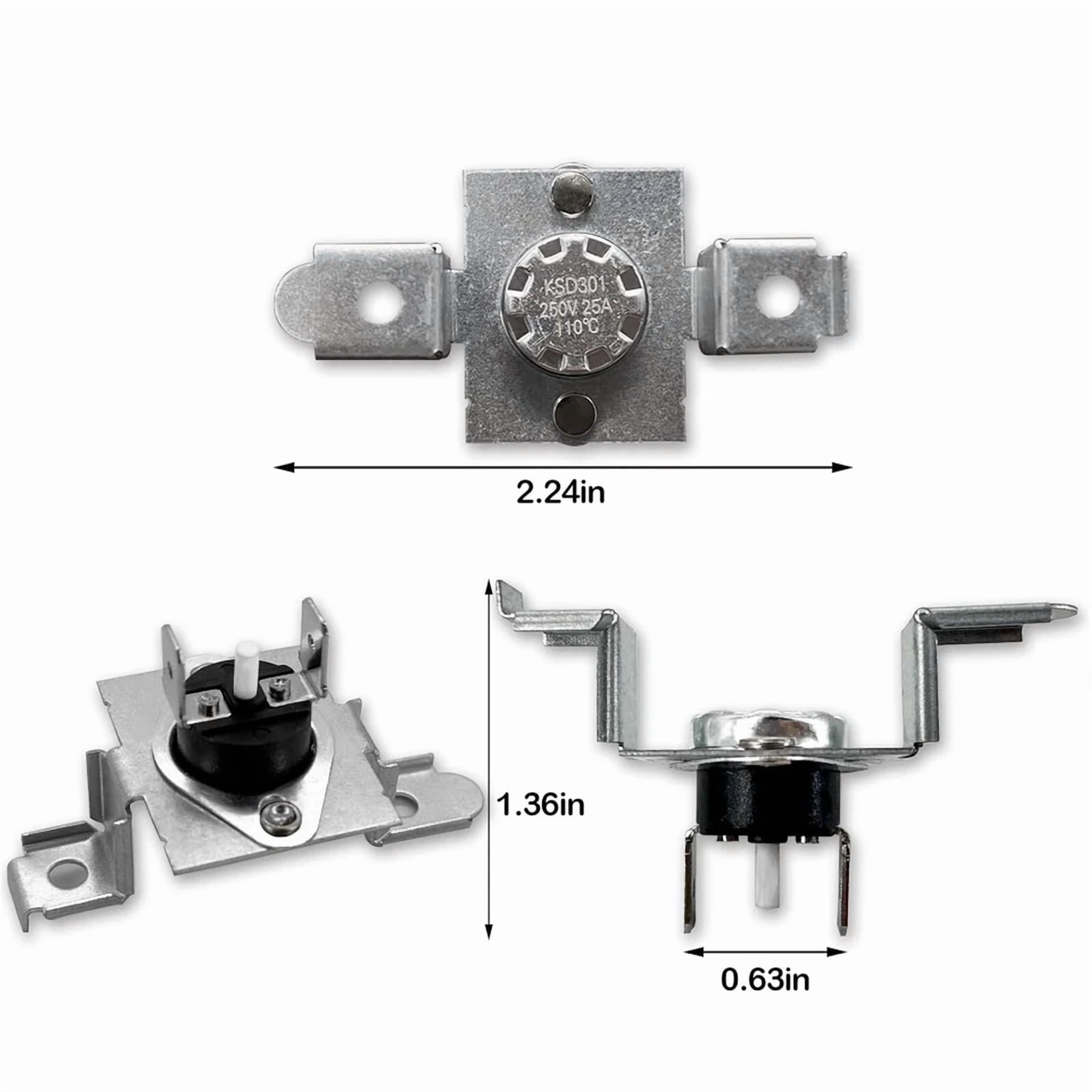 CIRCLE- Replacement Agm30045804 For Lg Dryer Thermostat Thermistor Kit Agm75510744