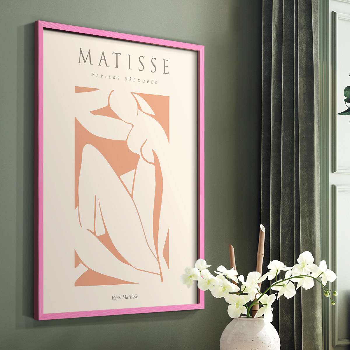 Matisse C Framed Print - Solid Wood