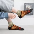 thumbnail image 2 of Pofeuu Rose Cute Guinea Pig Print 30cm Socks, Adult Running Hiking Socks for Youth and Adult, 2 of 7