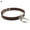 Coffee, variant on Lady Punk Choker Double Rings Pendant Faux Leather Short Collar Necklace-Coffee