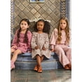 thumbnail image 4 of Modern Moments by Gerber Toddler Girl Jacquard Sweater and Wide Leg Pant Set, 2-Piece, Sizes 12 Months - 5T, 4 of 16