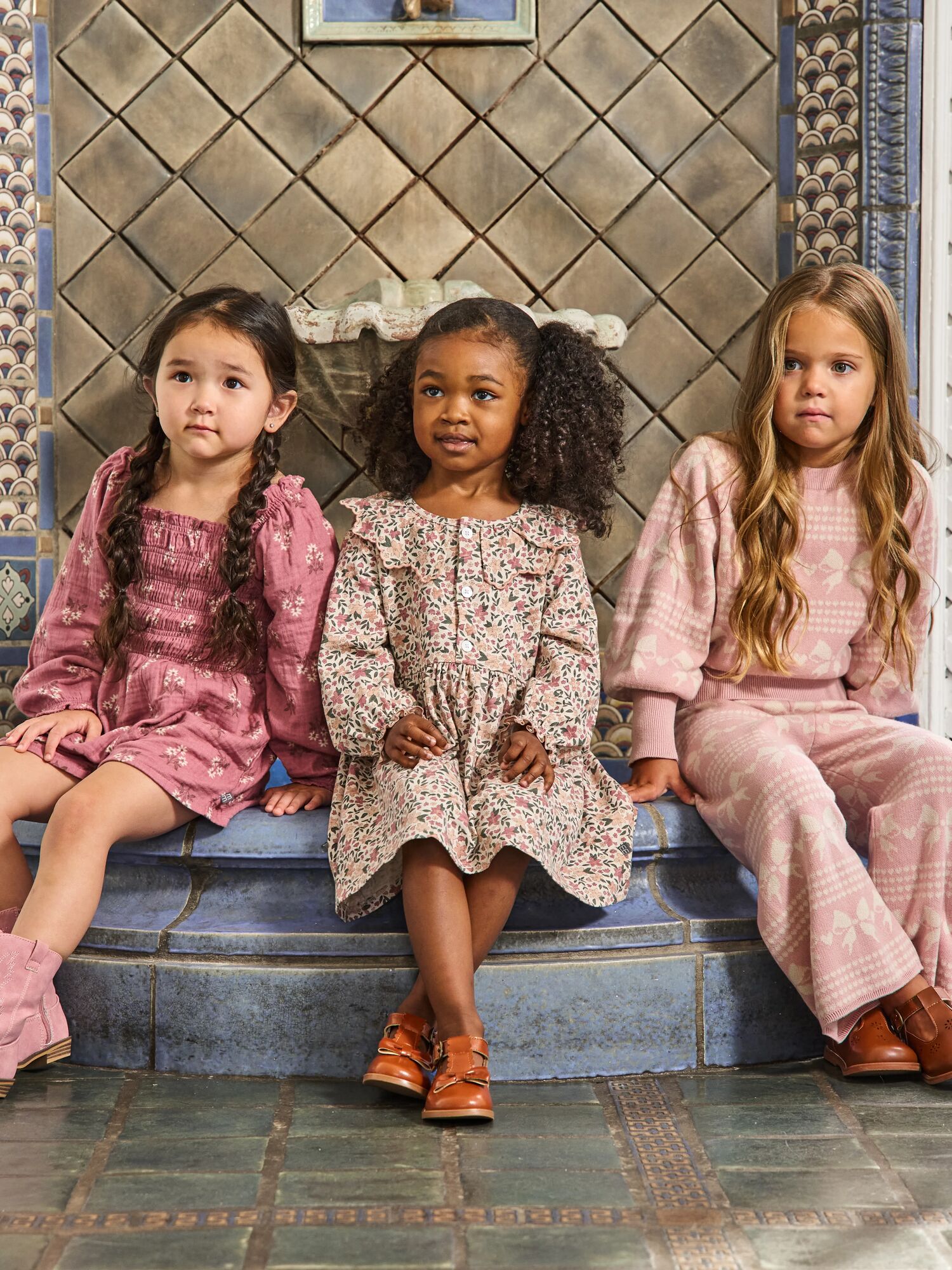 Modern Moments by Gerber Toddler Girl Jacquard Sweater Set photo 4
