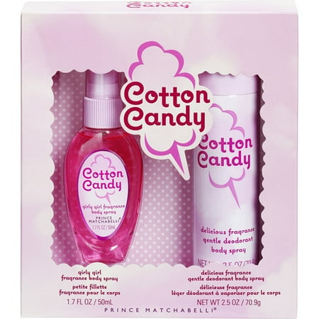 Parfums De Coeur Prince Matchabelli Cotton Candy Body Spray Gift Set, 1ct