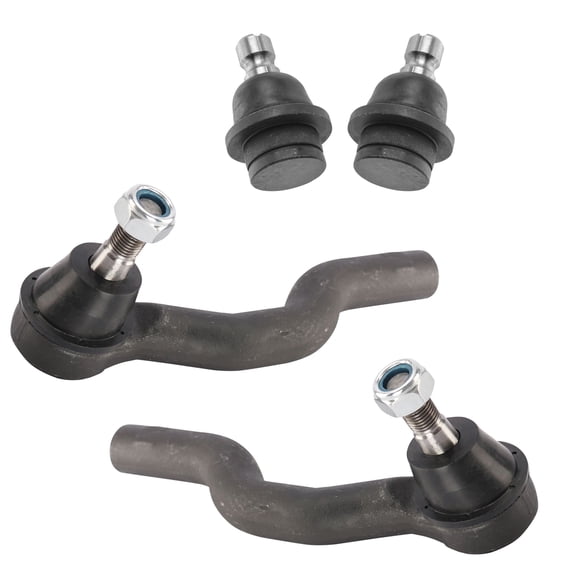 TRQ Front Ball Joint Tie Rod End Steering Suspension Kit Set 4pc New for Titan PSA59766