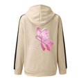 thumbnail image 2 of WEAIXIMIUNG Sweatshirts for Women Cancer Prevention Hooded Drawstring Pocket Jacket Sweatshirt, 2 of 3