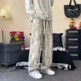 thumbnail image 2 of Pantalones holgados estilo hip hop para hombre, estilo hippie, rectos, de pana, anchos, largos, clásicos, de poliéster Y2k, para otoño e invierno, 2 of 5