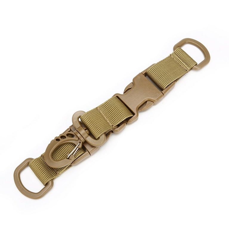 Outdoor Carabiner Webbing Backpack Clips Buckle Belt D-Type Hanging Key  Ring 