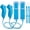 Light Blue, variant on Motion Plus Wii Controllers 2Packs with Nunchucks, Wii Remote Controllers Compatible for wii and Wii U with Built in Motion Plus-Black