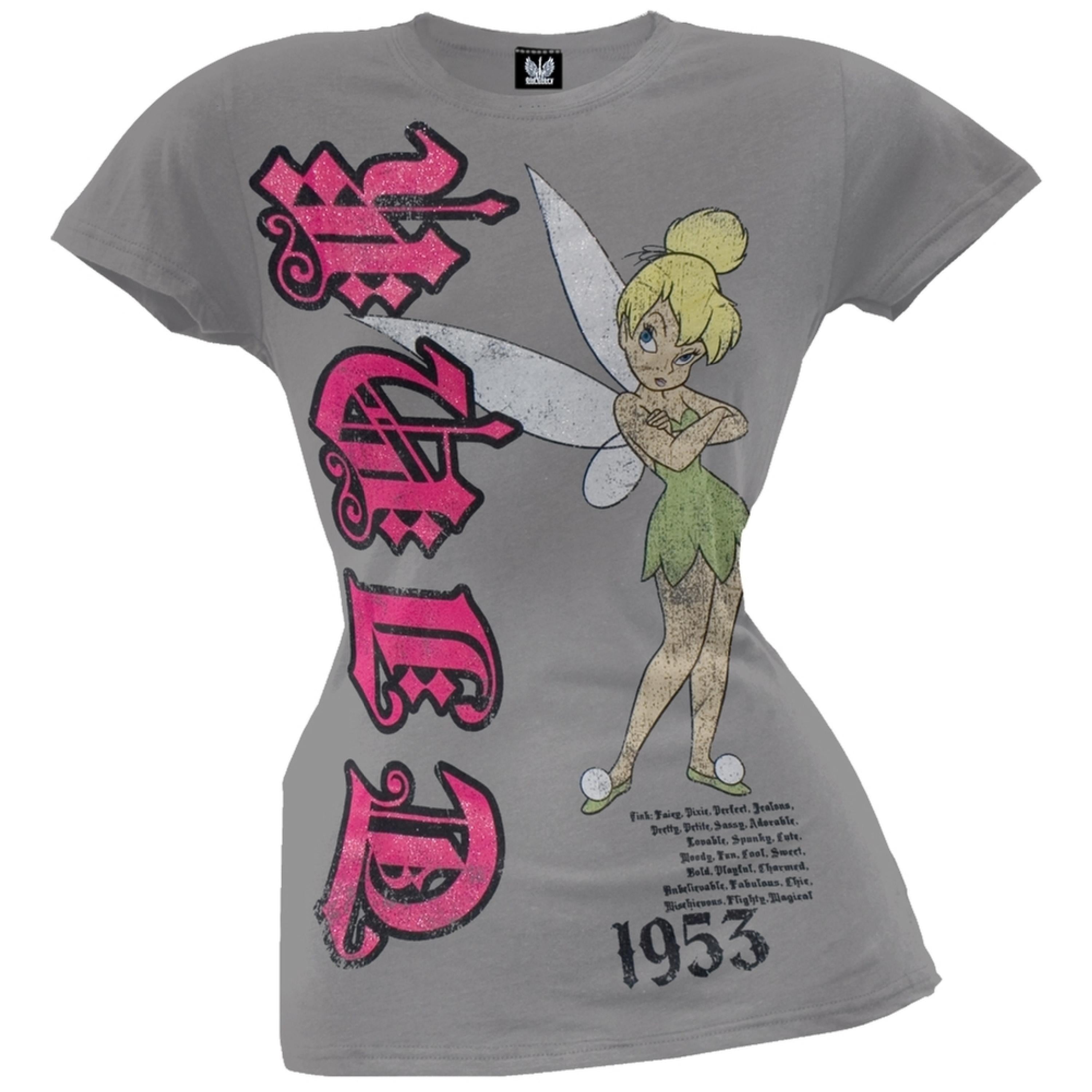 Tinker Bell - Tinkerbell - 1953 Juniors T-Shirt - Medium - Walmart.com - Walmart.com
