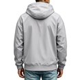 thumbnail image 4 of Zenithor Men's Hooded Windbreaker Jacket Zip Up Rain Coat Solid Long Sleeve Elastic Cuffs Pockets Spring Fall Outdoor Outerwear Gray(XXS-3XL), 4 of 9