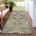 thumbnail image 6 of Addison Rugs Chantille Indoor/Outdoor Traditional Global Sage Machine Washable Runner Rug, 2'3" x 7'6", 6 of 7