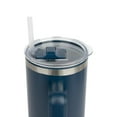 thumbnail image 4 of Custom Premium 40 Oz Stainless Steel Travel Mug W/Plastic Liner, Set of 240, Personalized Bulk Pack, Drinks Straw Lid & Handle Car Mug Vacuum Insulated Thermal Tumbler Hot Cold Beverages - Navy, 4 of 5