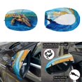 thumbnail image 5 of Yuyamidu Sea Turtle Hood Cover for Cars Sedans Blue Board Auto Side View Mirror Covers Elastic Car Front Hood Cover Protector with Side Mirror Covers Set of 3 Automobile Decor, 5 of 7
