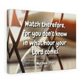 thumbnail image 5 of Scripture Walls  Hour Matthew 24:42 Bible Verse Canvas Christian Wall Art Ready to Hang Unframed, 5 of 16