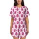 thumbnail image 1 of Balery Groovy Pink Disco Balls Conjunto de Pijama para Mujer con Estampado, Dos Piezas de Manga Corta y Shorts, Ropa de Dormir Suave con Cuello Redondo y Bolsillos-X-Large, 1 of 6