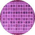 thumbnail image 1 of Ahgly Company Indoor Round Oriental Purple Modern Area Rugs, 7' Round, 1 of 4