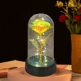 thumbnail image 4 of Valentine's Day LED Light Up Rose in Glass Dome - Colorful Artificial Flower Gift for Women, Mom, Birthday, Mother's Day, 4 of 7