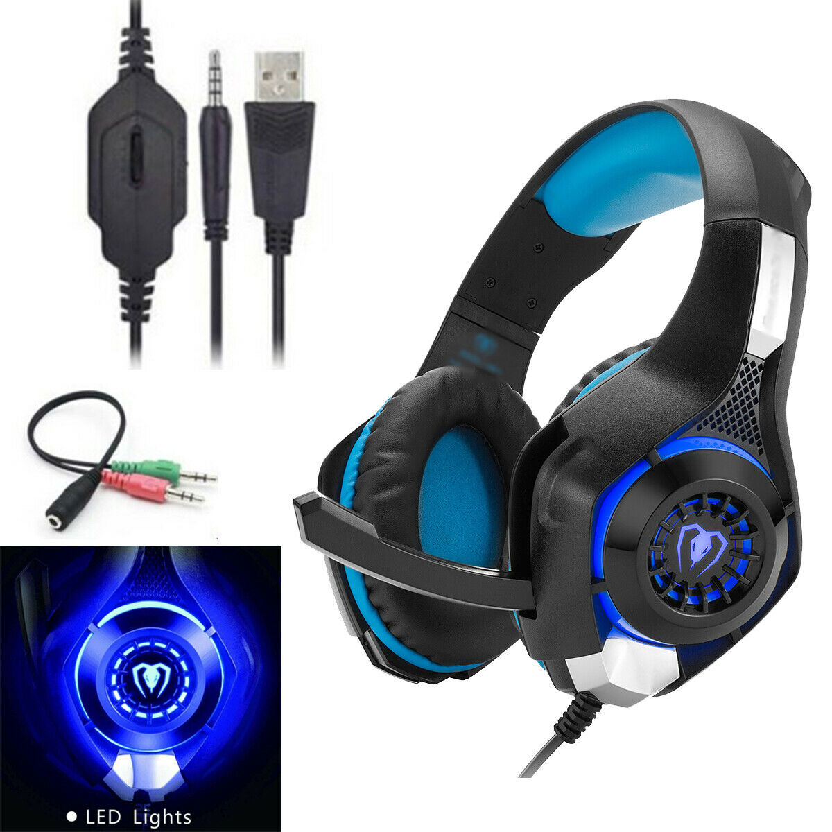 Gaming Headset for PS4, Xbox One, PC, Noise Cancelling Over Ear