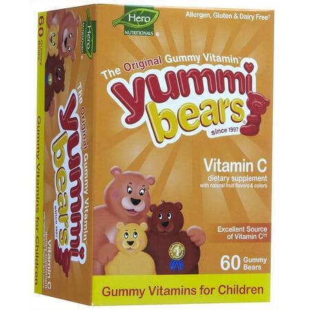 Yummi Bears La vitamine C, Antioxydant alimentation et santé immunitaire gélifiés, 60 CT