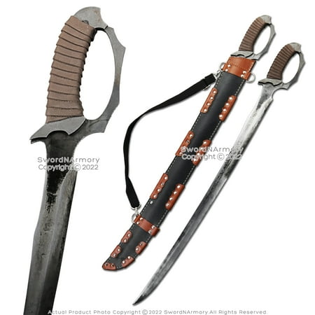 33.5" Saber Machete Manganese Steel Battle Ready Full Tang Sheath