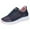 Blue, variant on XIMIN Women's Mesh Sneakers Slip On Walking Low Tops Shoes Running Shoes Lightweight Gym Trainers Shoes Non Slip Workout Shoes Round Toe Lace Up Casual Tennis Shoes