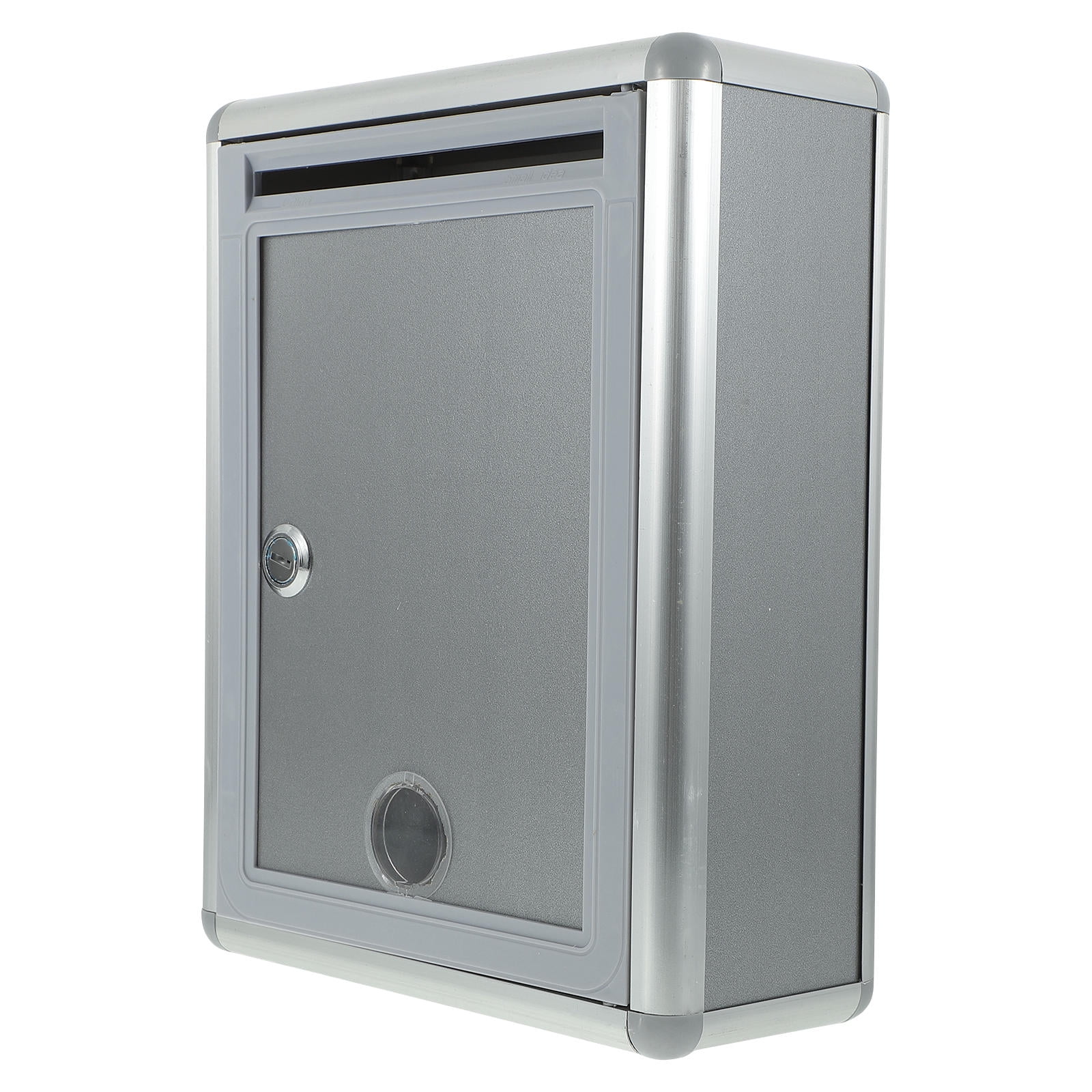HEALEEP Wall-Mounted Suggestion Box Silver and 1Pc