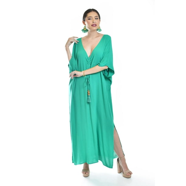 Vestido largo con ajuste frontal Roman Fashion /Juvenil, 4977 (Verde) verde CH