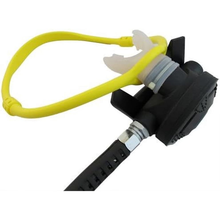 Collana In Silicio Per Subacquea | Scuba Choice | Tiene Il Secondo Stadio | Giallo Fluorescente