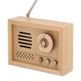 thumbnail image 2 of Children GiftBeech Wood Music Box Radio Shape Musical Box Wooden Music Box Stylish and Modern, 2 of 5