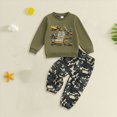 thumbnail image 2 of Gerichy Toddler Kids Baby Boy Fall Clothes 12 18 24 Months 3T 4T 5T 6T Letter Print Long Sleeve Tops Camouflage Pants Winter Outfits, 2 of 4