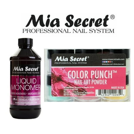 Mia Secret - Monomer 8 oz + Color Punch