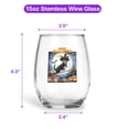thumbnail image 5 of Happy Halloween Toy Fox Terrier Witch Pumpkins Bats 15oz Stemless Wine Glass Mug Dog Lover Wine Glasses Cup - 13012, 5 of 5