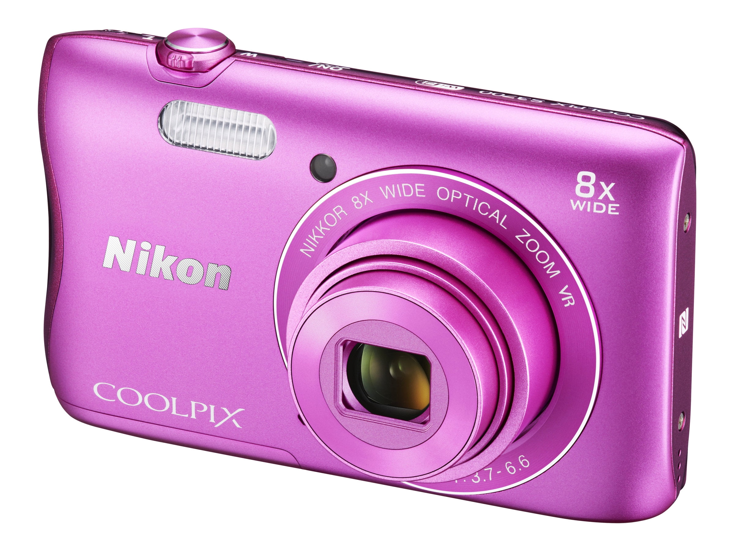 Nikon COOLPIX S3700 20.1MP 720p HD Video Digital Camera Pink