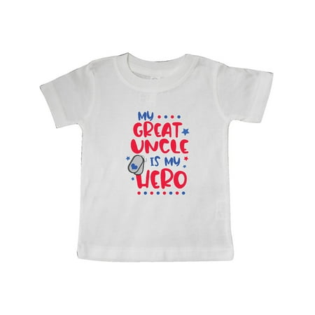 

Inktastic Memorial Day My Great Uncle is My Hero Gift Baby Boy or Baby Girl T-Shirt