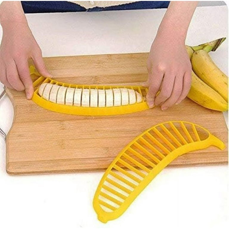 Banana Slicer Tool - Plastic Easy Safe Banana Cutter NEW