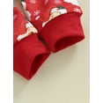 thumbnail image 6 of Toddler Baby Girl Boy Christmas Outfit Santa Sweatshirt Long Sleeve Shirts Top and Pants Set Fall Winter Xmas Holiday Clothes, 6 of 8