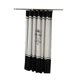 thumbnail image 5 of 180 X 200cm Shower Curtain With 12 Hooks Quick Drying (black And White), Waterproof Polyester Fabric Machine Washable, Bathroom Curtains, 5 of 5